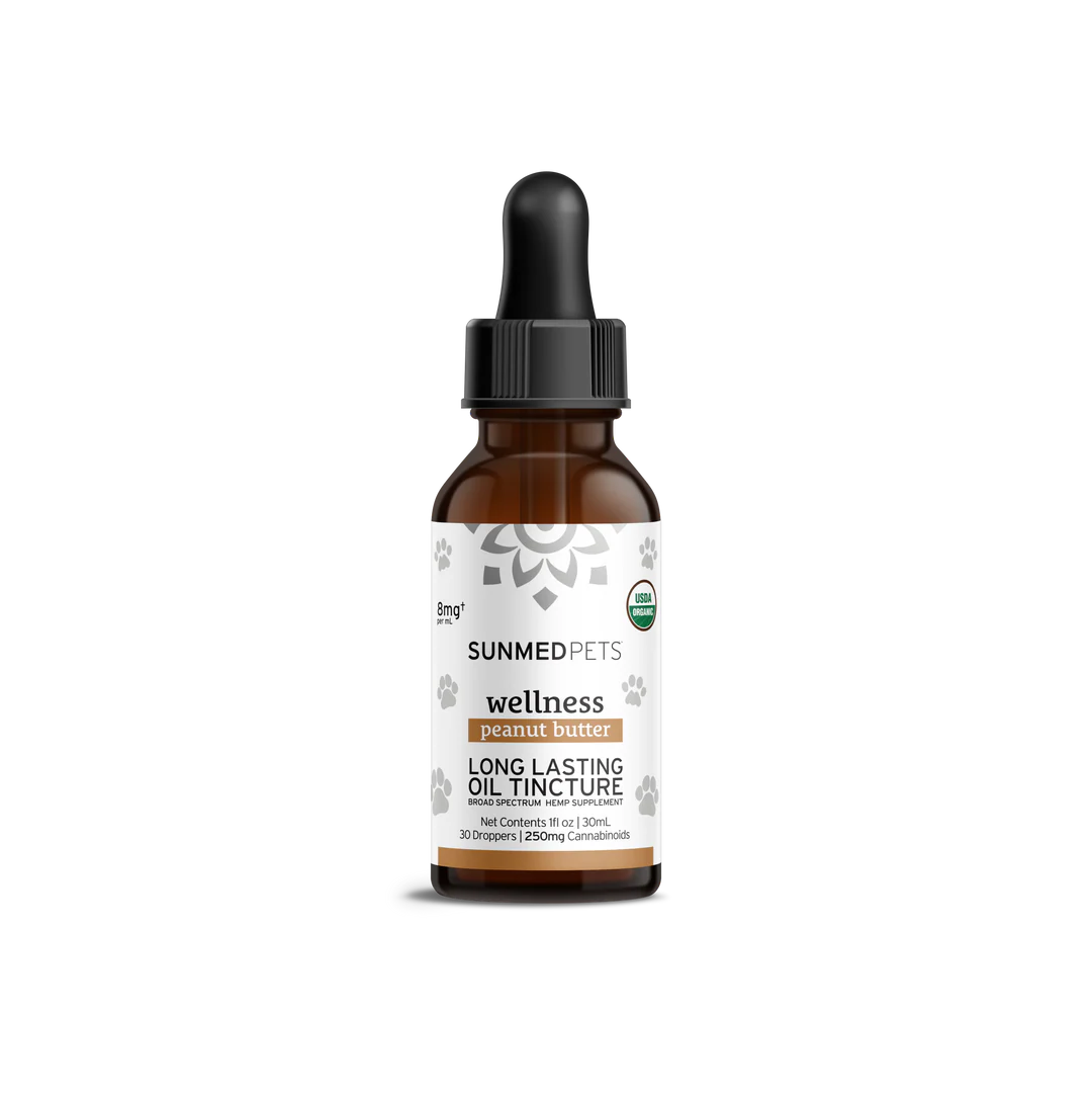 SUNMED PETS | Long Lasting Oil Tincture 250mg (Peanut Butter)