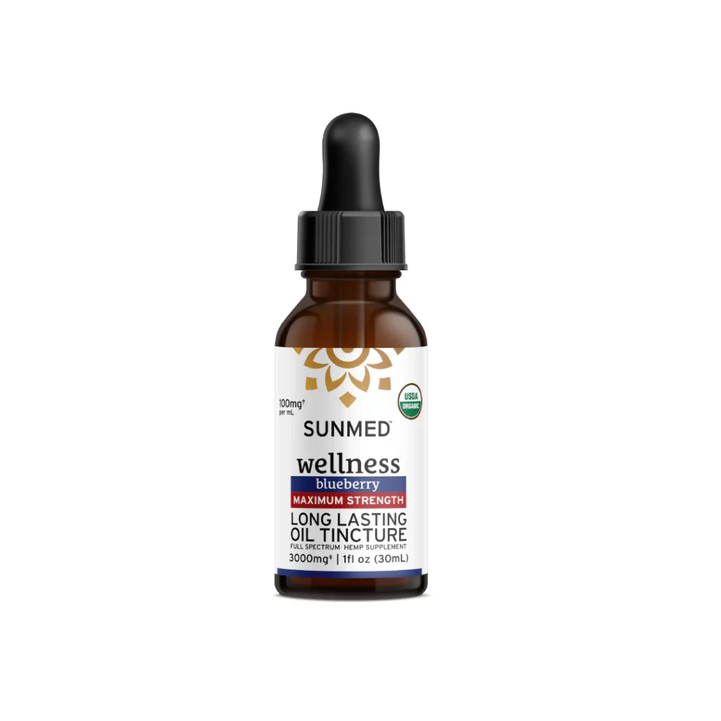 SUNMED | Full Spectrum Wellness Long Lasting Oil Tincture 3000mg (Maximum Strength)