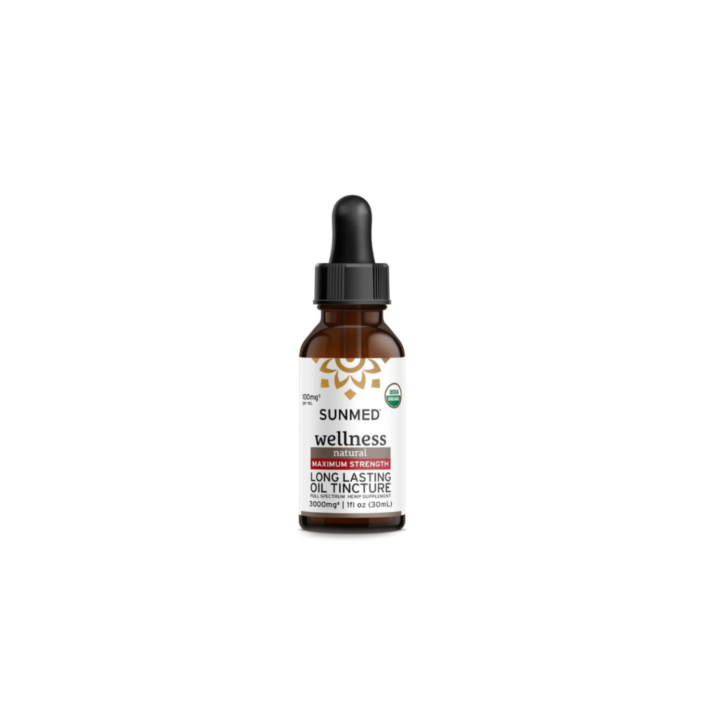 SUNMED | Full Spectrum Wellness Long Lasting Oil Tincture 3000mg (Maximum Strength)